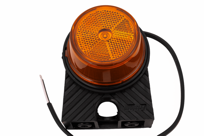 FRISTOM FT-059 LED narancssárga univerzális helyzetjelző lámpa szögletes konzollal