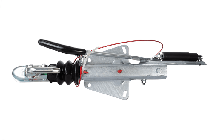 KNOTT KF20A ráfutószerkezet K20B vonóhoroggal 2000 kg-os pótkocsihoz V-típusú vonórúddal