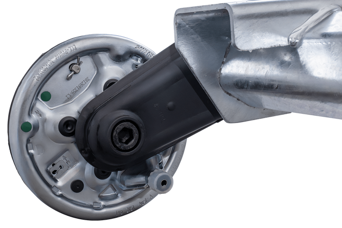 AL-KO COMPACT fékezős hajóutánfutó tengely 1350kg 1445/1555mm 2000mm 5x112