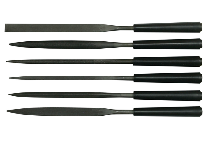 Hat darabos STANLEY 0-22-500 tűreszelő készlet, 160 mm hosszú