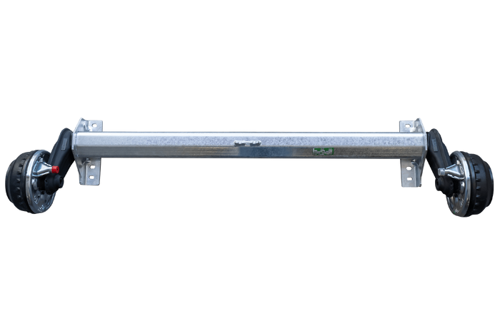 AL-KO COMPACT fékező tengely pótkocsihoz/szállítóhoz 1350kg 1200mm 1650mm 4x100