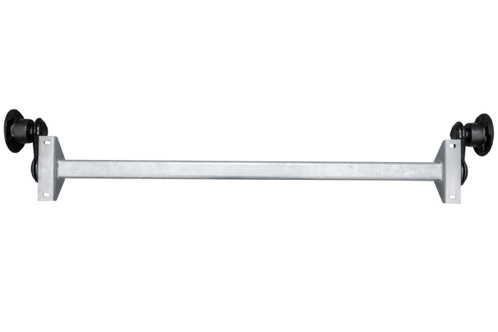 KNOTT VG7-L fékezetlen pótkocsi tengely 750kg 1260mm 1565mm 4x100