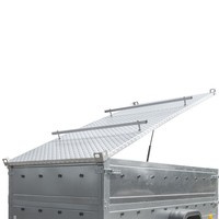 UNITRAILER GARDEN TRAILER 230 KIPP pótkocsiponyva zárbetéttel / kulcsos zárral