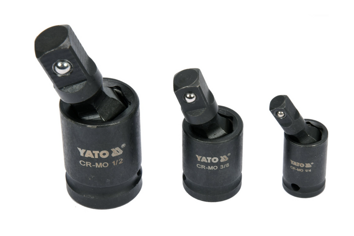 YATO YT-10643 Ütőcsatlakozó készlet 1/4", 3/8", 1/2" 3 részes.