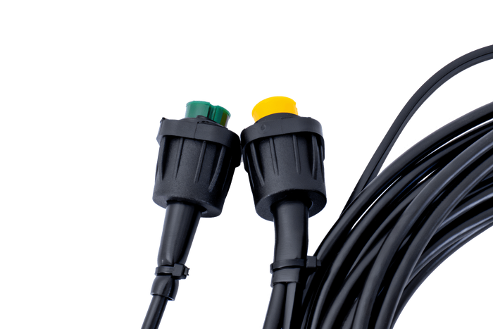 Lámpakészlet: DOBPLAST DPT35 hátsó lámpák + ASPÖCK FLEXIPOINT I oldalsó helyzetjelző lámpák + MANTES 4,5 m-es 7 tűs kábelköteg