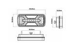 KAMAR X-SPIDER L2424 LED hátsó lámpa 5 funkciós univerzális