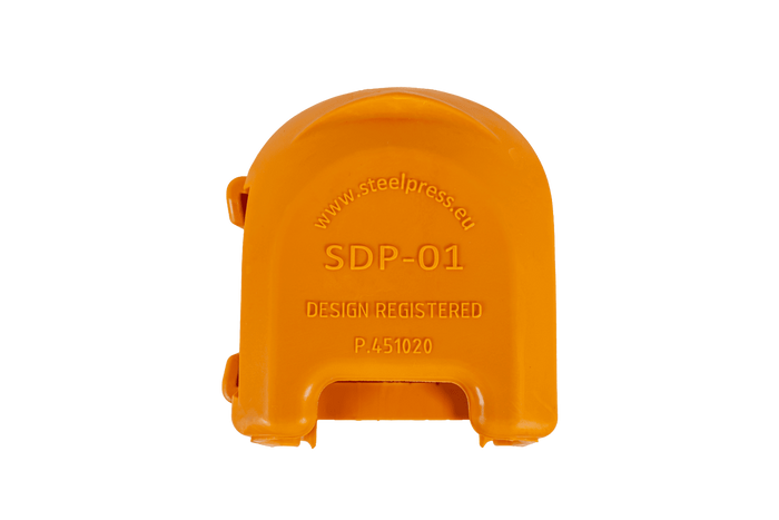 Biztonsági fedél a STEELPRESS SDP-01 Soft Dock gömbhoroghoz, hellyel a csatlakozónak