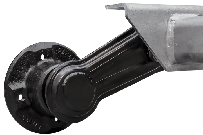 KNOTT VG7-L fékezetlen pótkocsi tengely 750kg 1260mm 1565mm 4x100