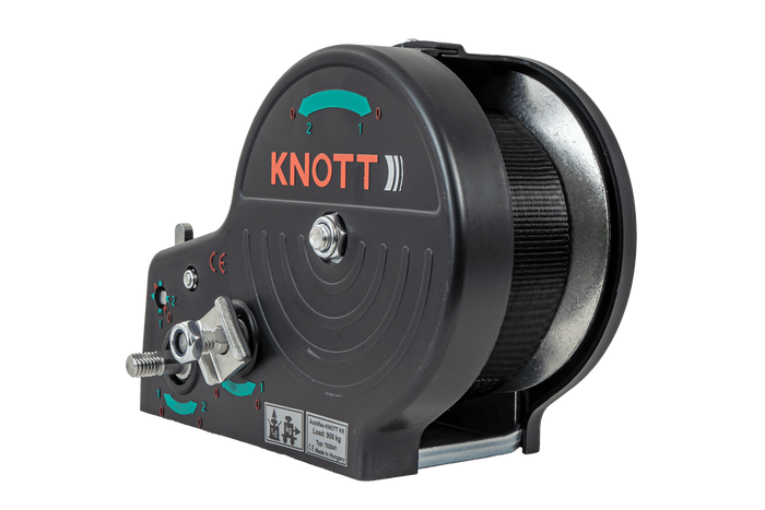 Kézi csörlő pótkocsihoz KNOTT 6X0017.311 900kg hevederrel