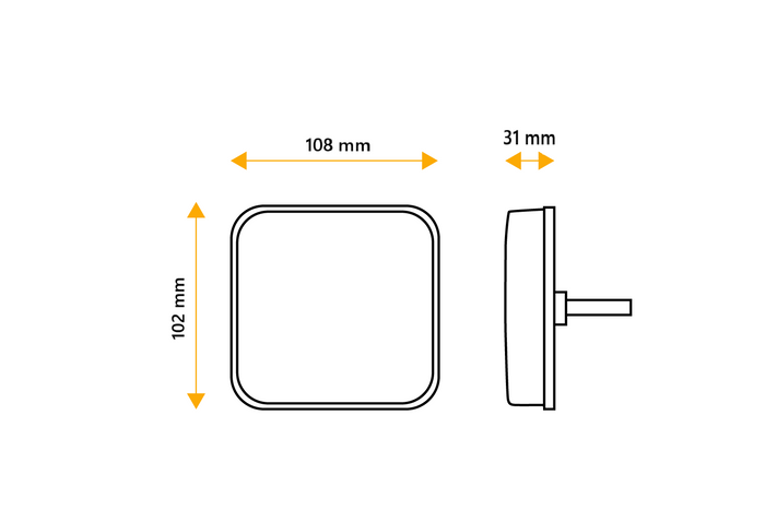 TT TECHNOLOGY TT.12523L LED hátsó lámpa 4 funkciós bal