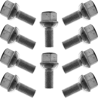 10 darabos M12x1.5 golyóscsavar készlet 750 kg feletti fékezhető tengelyekhez való kerekekhez