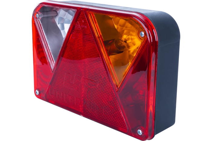 Lámpakészlet: DOBPLAST DPT35 hátsó lámpák + ASPÖCK FLEXIPOINT I oldalsó helyzetjelző lámpák + MANTES 4,5 m-es 7 tűs kábelköteg