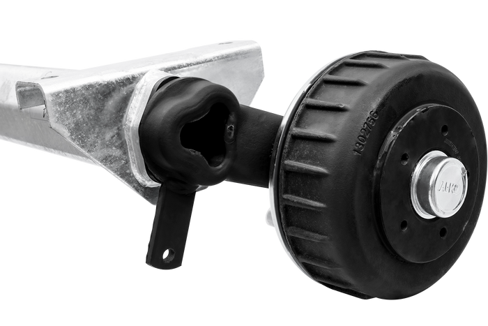AL-KO EURO fékezett tengely pótkocsihoz/autószállítóhoz 1800kg 1800mm 2300mm 5x112