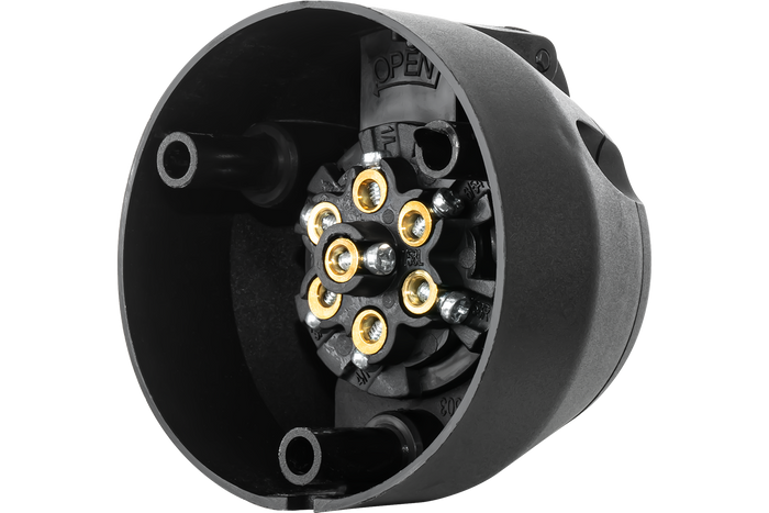 7 tűs TruckLED utánfutó vonóhorog aljzat