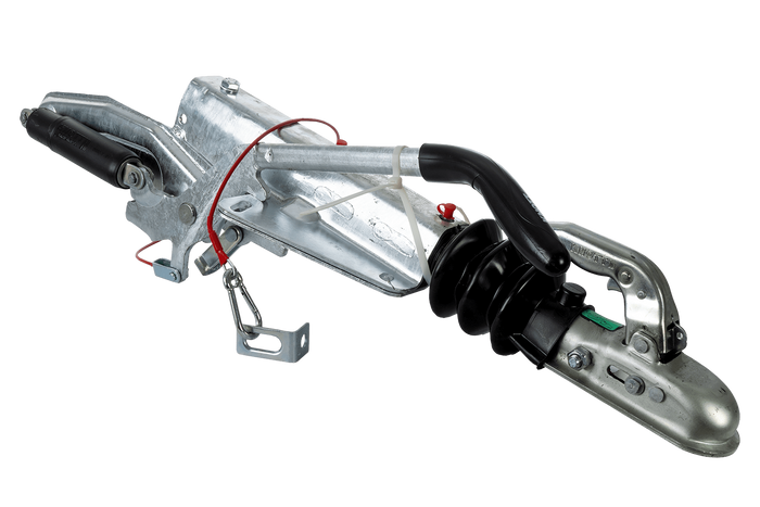 KNOTT KF17A ráfutószerkezet K20B vonóhoroggal 1700 kg-os pótkocsihoz V-típusú vonórúddal