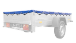UNITRAILER lapos ponyva pótkocsihoz 230x125cm KERTI PÓTKOCSI 230 KIPP