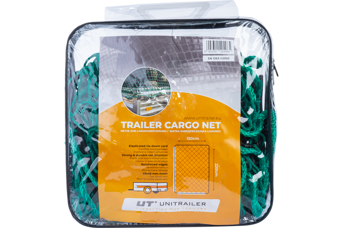 Szállítóháló UNITRAILER pótkocsihoz, a pótkocsi rakományának rögzítésére 150x220cm