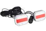 TT Technology TT.12019 LED hátsó lámpák mágnessel + 7,5 m-es 7 tűs kábelköteg
