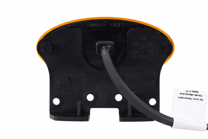 ASPÖCK FLATPOINT II LED-es helyzetjelző lámpa, narancssárga, univerzális, tartóval