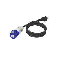 Adapter földelt csatlakozódugóval és CEE aljzattal 16A ProPlus 373527DE kábel 150cm