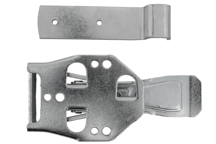 Oldalsó vonóhorog STEELPRESS ZB-04C+Z-01A rögzítővel a pótkocsi teljes oldalsó lezárásához