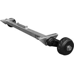 KNOTT VGB13-M fékezett tengely pótkocsihoz/szállítóhoz 1350kg 1450mm 1900mm 5x112