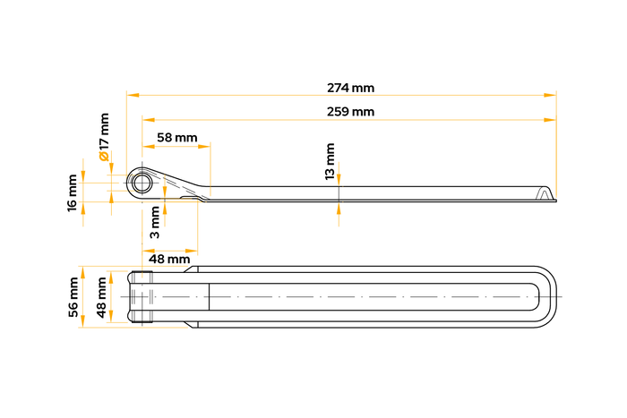 WINTERHOFF BSCH 10-17-270 pótkocsi oldali zsanér pótkocsi oldali felszereléshez