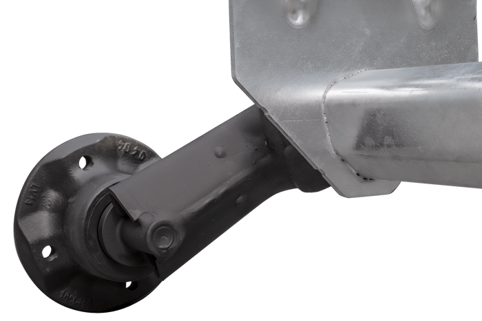 AL-KO OPTIMA fékezetlen pótkocsi tengely 750kg 1230mm 1610mm 4x100