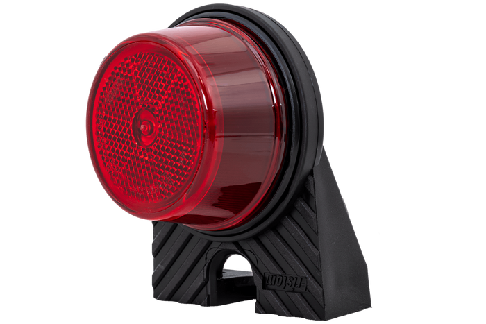 FRISTOM FT-059 LED piros univerzális helyzetjelző lámpa szögletes konzollal