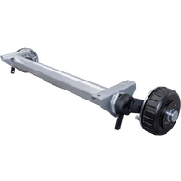 AL-KO EURO fékezett tengely pótkocsihoz/autószállítóhoz 1800kg 1300mm 1800mm 5x112