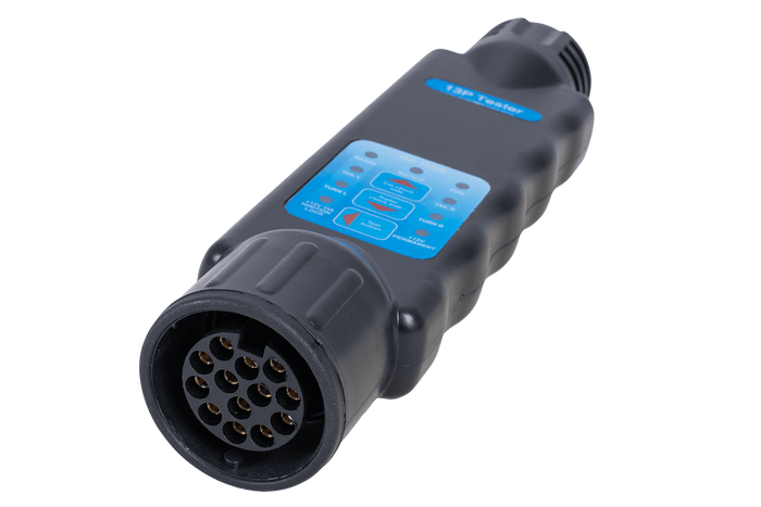 13 tűs pótkocsi csatlakozóaljzat-teszter