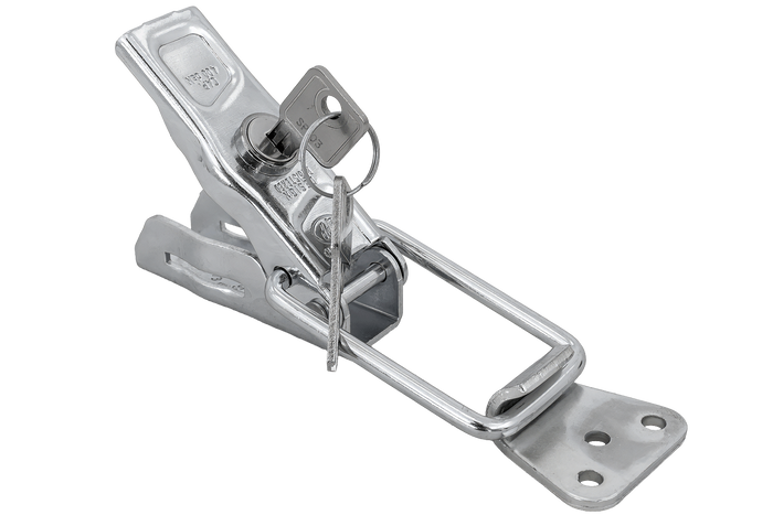 Oldalsó vonóhorog STEELPRESS ZB-13A+Z-11A rögzítővel, komplett pótkocsi oldalsó zár kulccsal