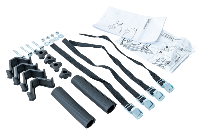 Peruzzo Brennero 4x4 pótkerék kerékpártartó - 2 kerékpáros tartó sínekkel (fekete)