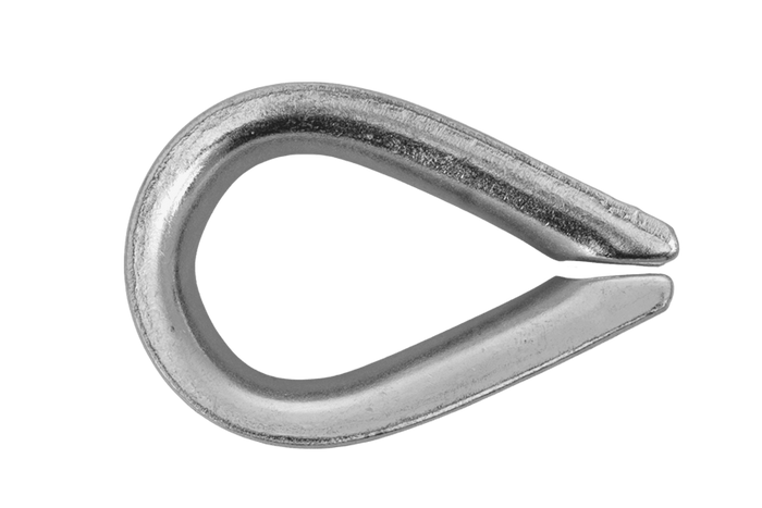 DROMET KU10 kötélhüvely, acél kagyló, 10mm