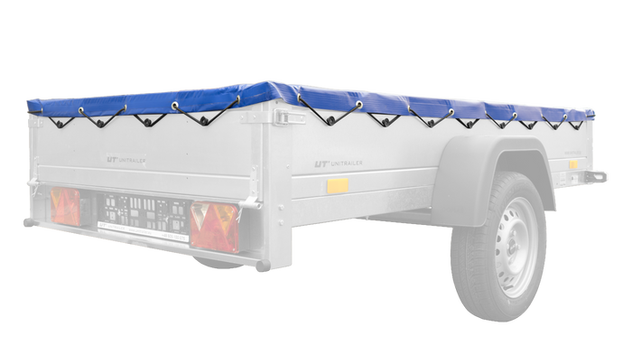 UNITRAILER lapos ponyva pótkocsihoz 230x125cm KERTI PÓTKOCSI 230 KIPP