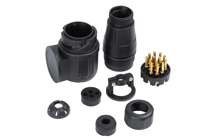 13-tűs UNITRAILER csatlakozó vonóhorog-aljzathoz 