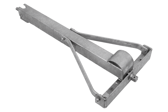 KNOTT 6X1197.007 kihúzható saroktámasztó stabilizátor 1100kg-os pótkocsihoz 498mm