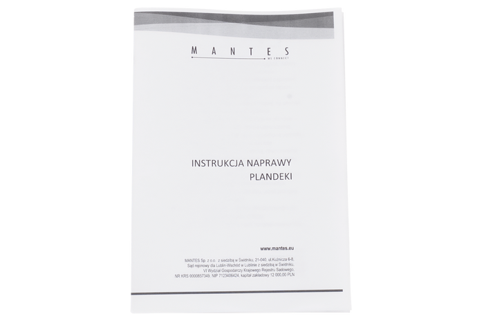 MANTES Eco szürke ponyvajavító készlet 500 g/m2