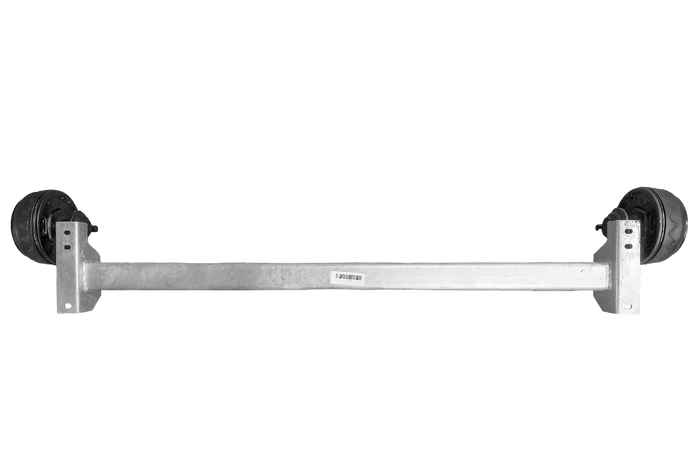 KNOTT VGB13M fékezett tengely pótkocsihoz/autószállítóhoz 1350kg 1510mm 1880mm 5x112