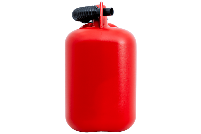 10 literes HERMON műanyag kanna tölcsérrel, piros