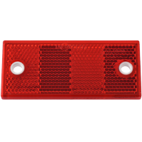 Téglalap alakú, lyukas reflektor PIROS DOBPLAST 90x40mm reflektorlámpa