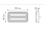 TT Technology TT.12025 LED hátsó lámpák 3 funkciós bal + jobb, mágneses