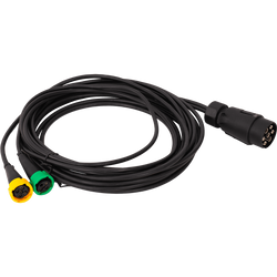 ASPÖCK 58-1022-087 elektromos szerelésű utánfutó kábelköteg 4,5 m 7 tűs bajonettzáras csatlakozó 2x5 tűs