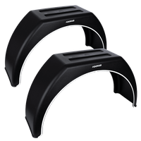 Két darabos sárvédő készlet 14-17"-os utánfutóhoz DOMAR DK3110 lapos kerékívekhez 870/260 mm