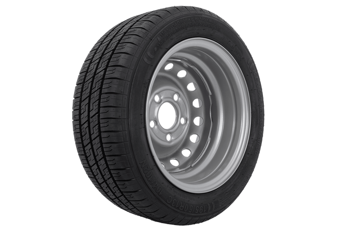 Megerősített pótkocsi kerék KENDA GUMIABRONCS 195/50 R13C 104/102N KENDA FELNI 6Jx13"H2 5x112 ET:30