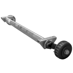 AL-KO EURO fékezett tengely pótkocsihoz/autószállítóhoz 1800kg 1650mm 2150mm 5x112