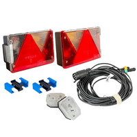 Lámpakészlet: ASPÖCK hátsó lámpák + ASPÖCK oldalsó helyzetjelző lámpák + MANTES 7m 7 tűs kábelköteg + gyorscsatlakozók