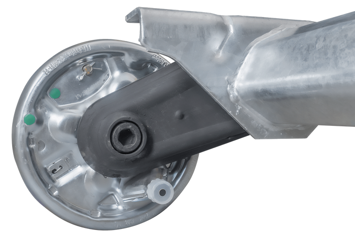 AL-KO COMPACT fékező tengely pótkocsihoz/szállítóhoz 1350kg 1260mm 1630mm 5x112