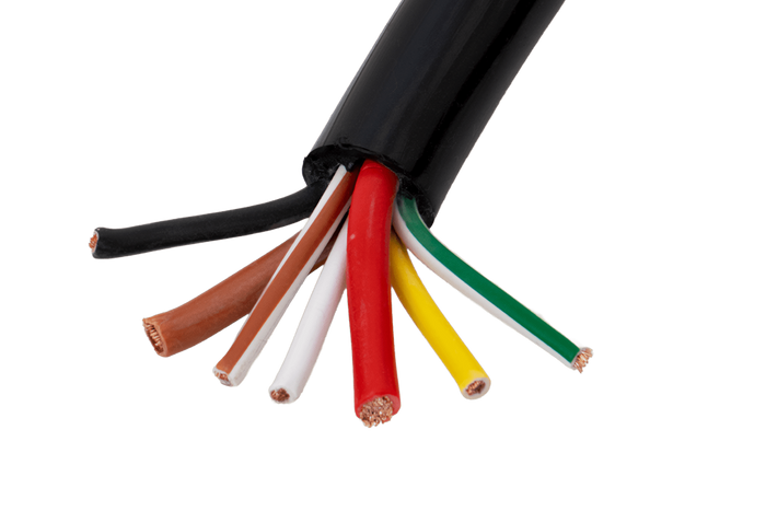 HYBSZ QLY-S 2x4+5x1,5 héteres elektromos kábel - 1m