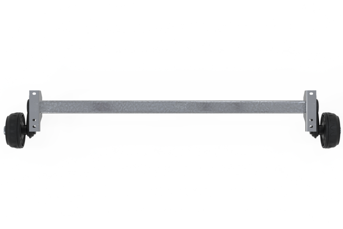 KNOTT VGB13M fékezett tengely pótkocsihoz/autószállítóhoz 1350kg 1000mm 1370mm 5x112